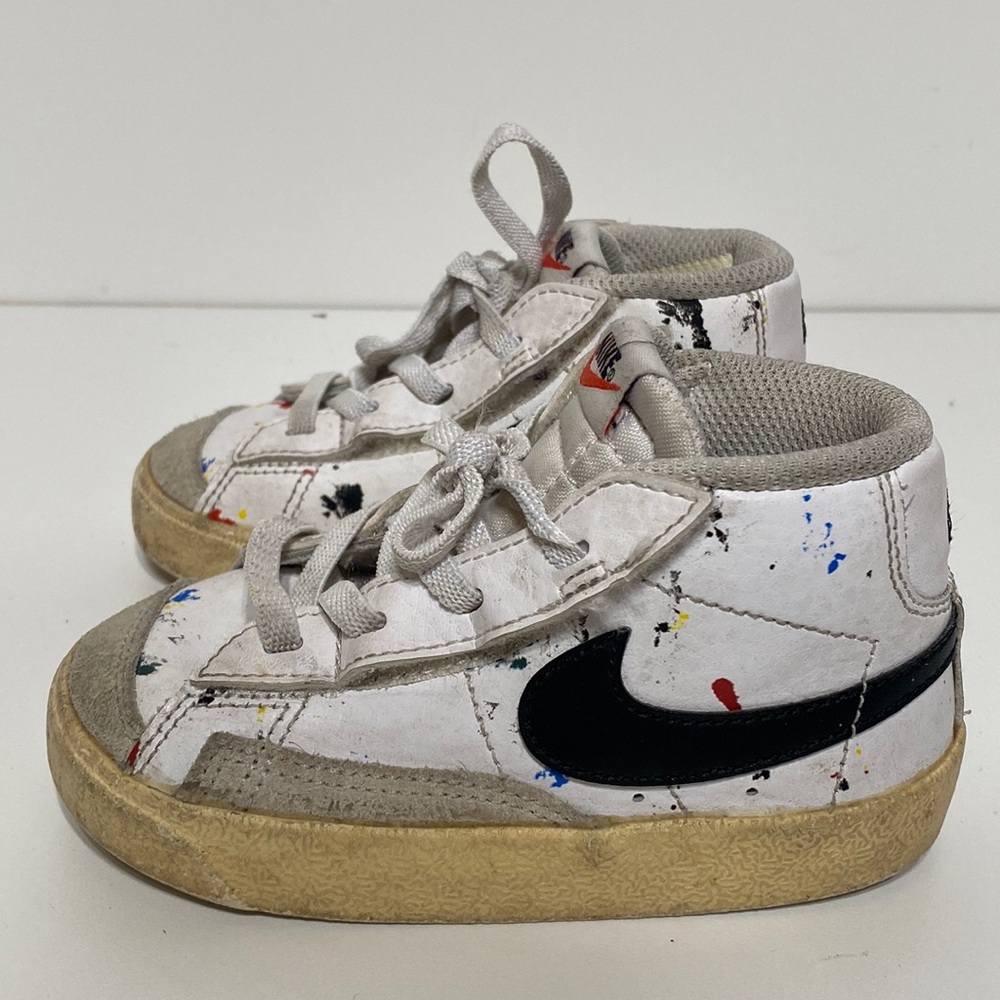 Nike Toddler Blazer Mid 77” Paint Splatter Sneakers